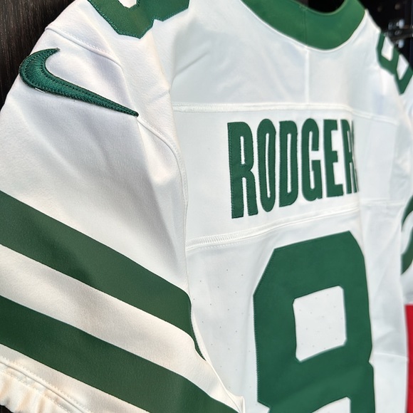 Aaron Rodgers New York Jets Nike Alternate Vapor F.U.S.E. Elite Jersey - White - Picture 7 of 8